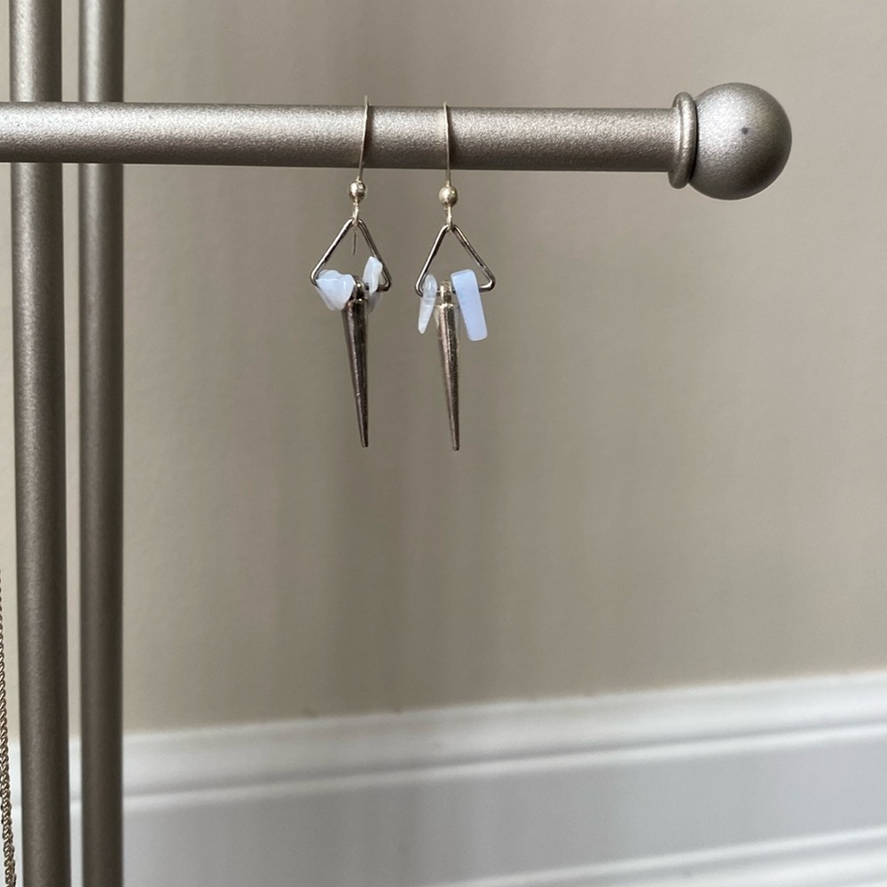 Sterling silver dangle earrings